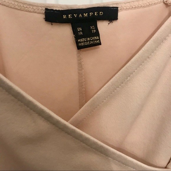 Light Pink Asymmetrical Bodycon Dress - Picture 6 of 6